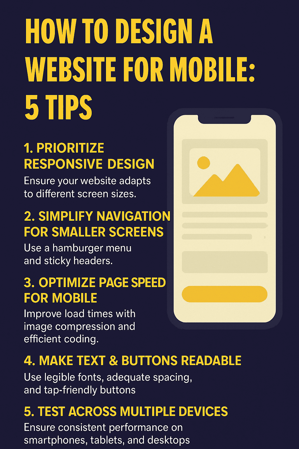 Tips to Design a Mobile Friendly Website
