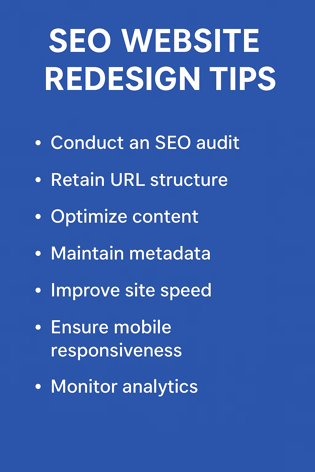 Website redesigning tips